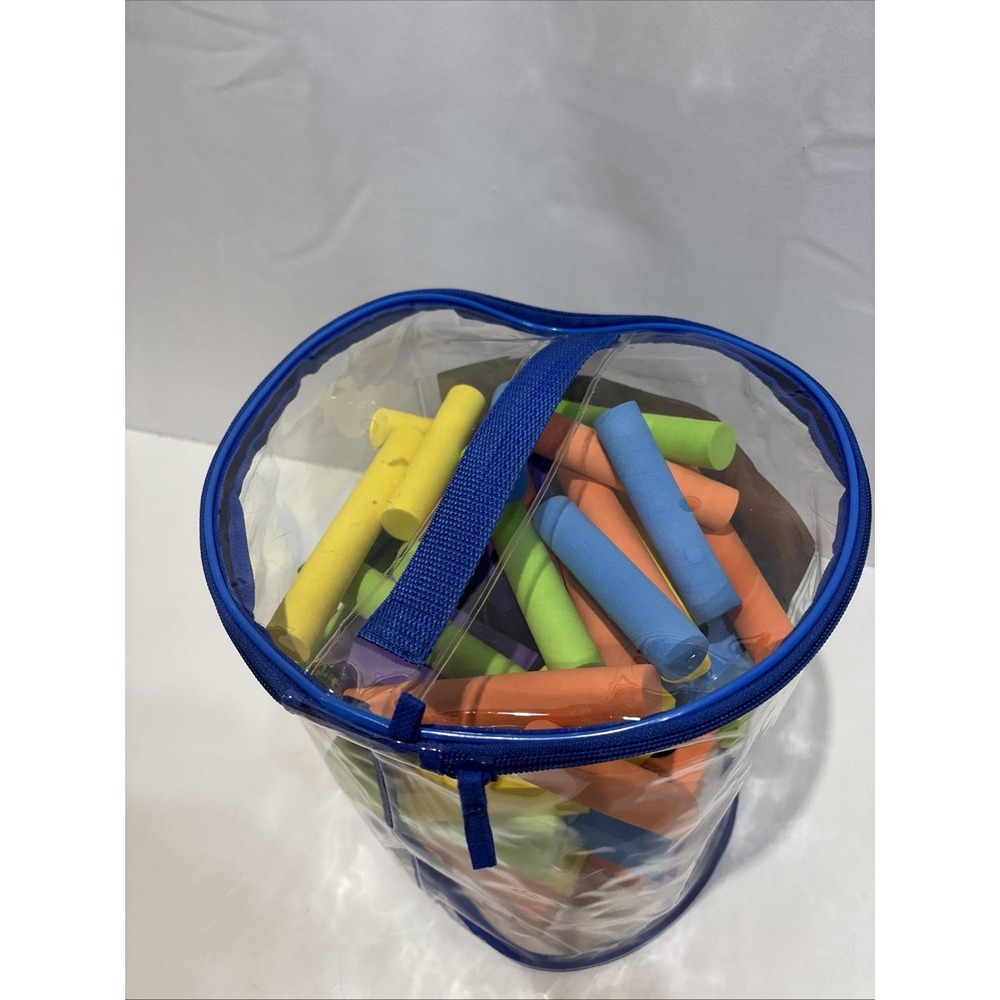 Verdes Foam Peg Blocks Interlocking Foam Building Set Zipper Carry Bag 59 Pieces - Picture 12 of 12